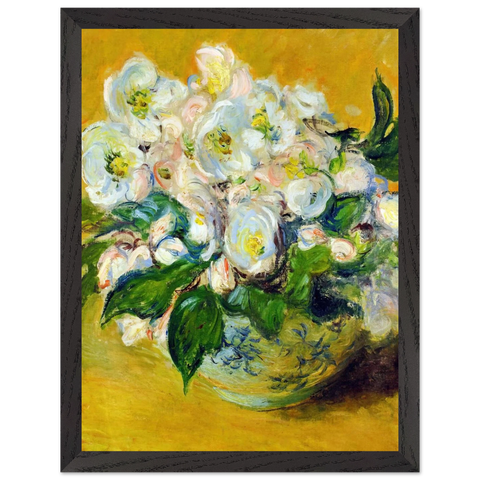 Christmas Roses by Claude Monet — Framed art print at Zephyeer