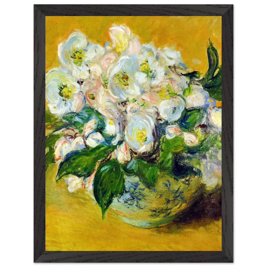 Christmas Roses by Claude Monet — Framed art print at Zephyeer