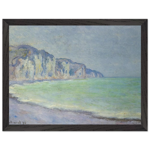 Cliff at Pourville 2 by Claude Monet — Framed art print at Zephyeer