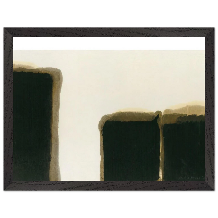 Burnt Umber  Ultramarine I - 1981 by Yun Hyong-keun — Framed art print at Zephyeer