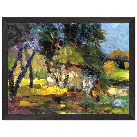 LANDSCAPE CORSICA 1898 by Henri Matisse — Framed art print at Zephyeer