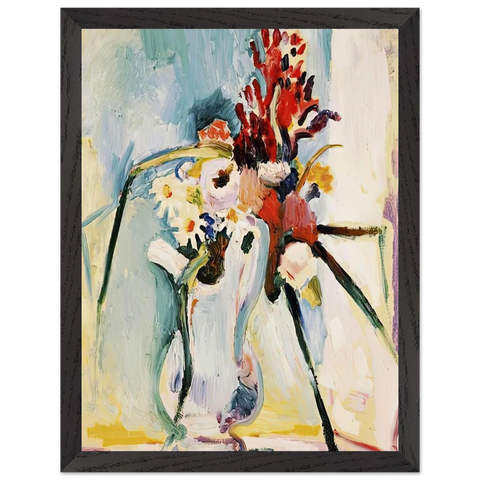 FLOWERS IN A PITCHER 1908 by Henri Matisse — Framed art print at Zephyeer