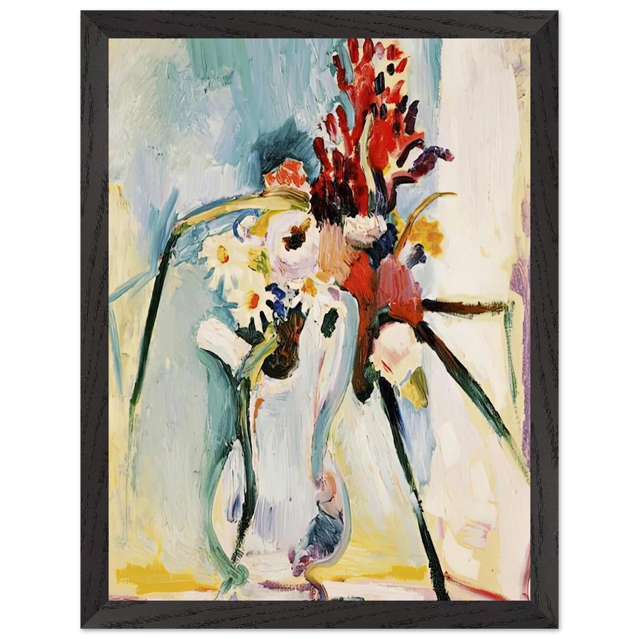 FLOWERS IN A PITCHER 1908 by Henri Matisse — Framed art print at Zephyeer