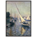 REGATTA AT ARGENTEUIL 1893 by Gustave Caillebotte — Framed art print at Zephyeer