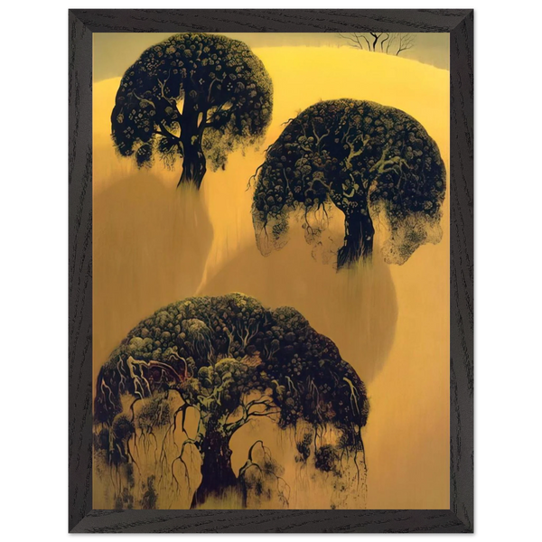 Three Oaks by Eyvind Earle — Framed art print at Zephyeer