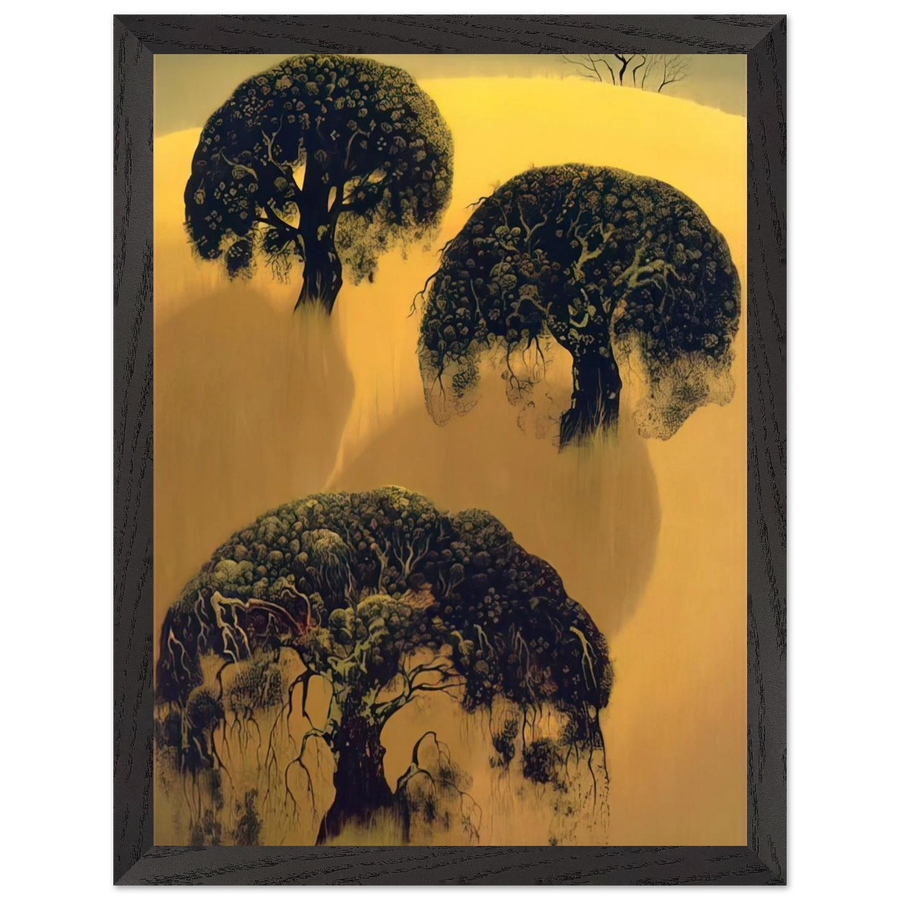 Three Oaks by Eyvind Earle — Framed art print at Zephyeer