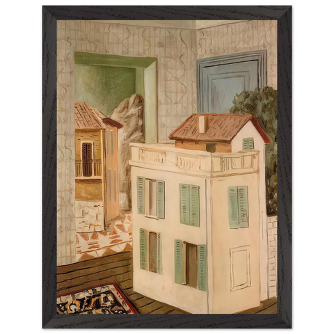 THE HOUSE IN THE HOUSE by Giorgio de Chirico — Framed art print at Zephyeer