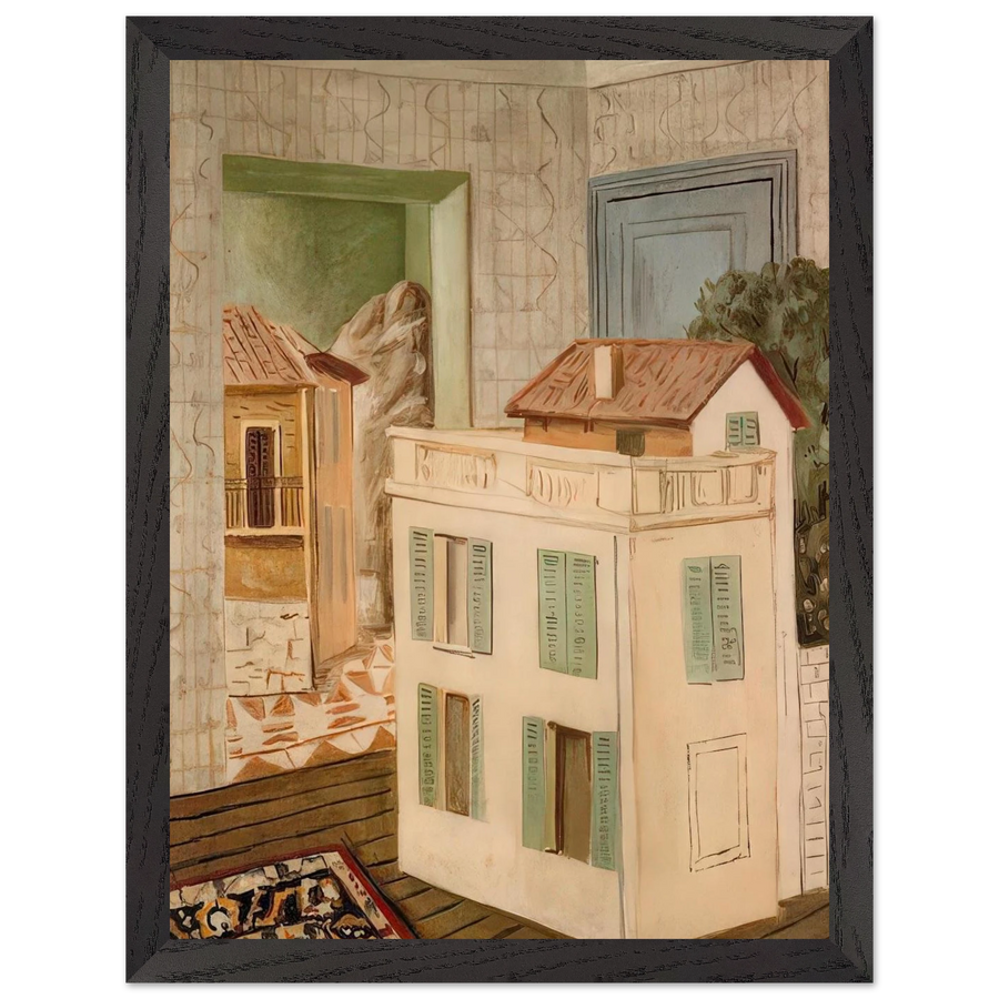 THE HOUSE IN THE HOUSE by Giorgio de Chirico — Framed art print at Zephyeer
