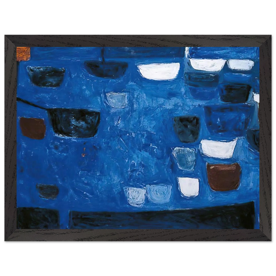 Blue Still Life - 1957 by William Scott — Framed art print at Zephyeer