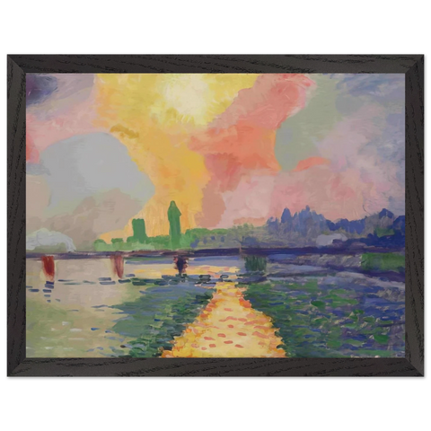 CHARING CROSS BRIDGE LONDON 1906 by Andre Derain — Framed art print at Zephyeer
