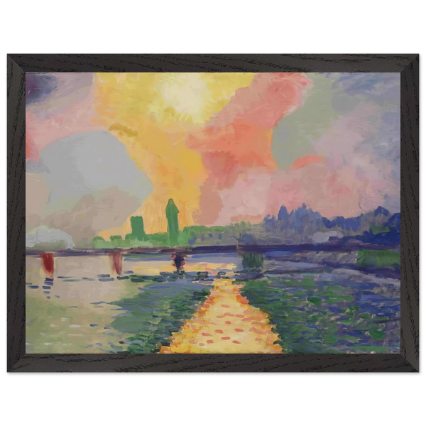 CHARING CROSS BRIDGE LONDON 1906 by Andre Derain — Framed art print at Zephyeer