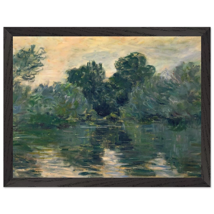 The Arm of the Seine by Claude Monet — Framed art print at Zephyeer