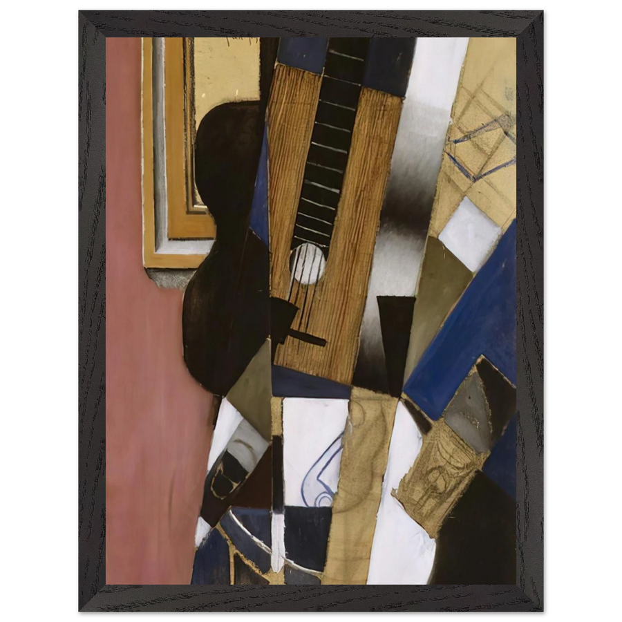 GUITAR AND PIPE 1913 by Juan Gris — Framed art print at Zephyeer