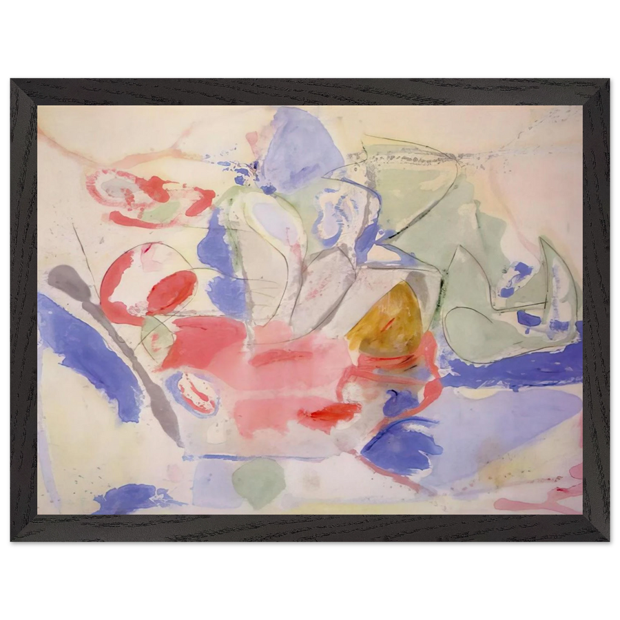 Mountains and Sea - 1952 by Helen Frankenthaler — Framed art print at Zephyeer