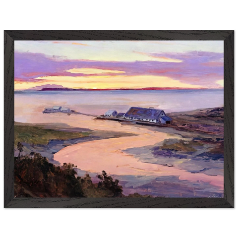 Emard Salmon Cannery - 1915 by Sydney Laurence — Framed art print at Zephyeer