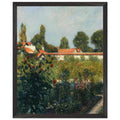 THE GARDEN OF PETIT GENNEVILLERS THE PINK ROOFS by Gustave Caillebotte — Framed art print at Zephyeer