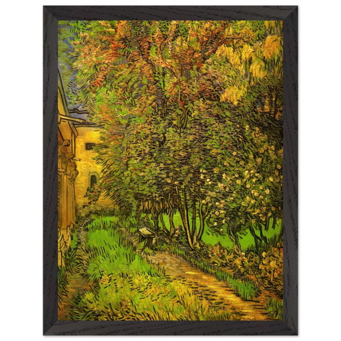 The Garden of Saint-Paul Hospital by Vincent van Gogh — Framed art print at Zephyeer