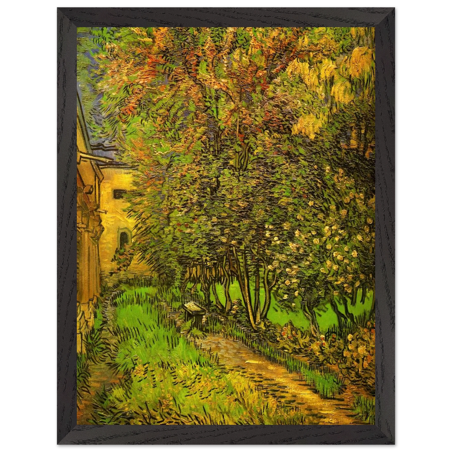 The Garden of Saint-Paul Hospital by Vincent van Gogh — Framed art print at Zephyeer