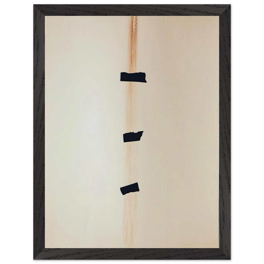 LES TROIS NOIRS 1976 by Antoni Tapies — Framed art print at Zephyeer