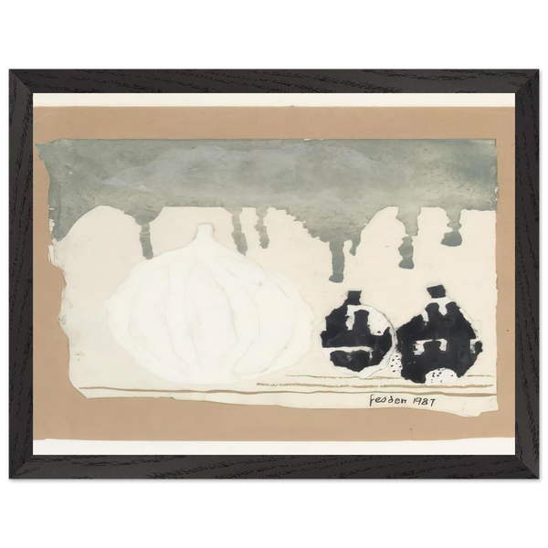 Still life with onions - 1987 by Mary Fedden — Framed art print at Zephyeer