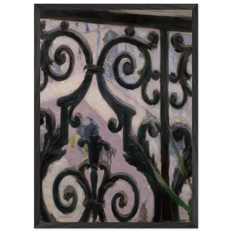 VIEW FROM A BALCONY 1880 by Gustave Caillebotte — Framed art print at Zephyeer