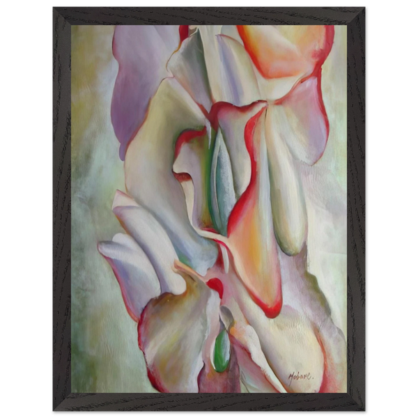 Pink Sweet Peas by Georgia O'Keeffe — Framed art print at Zephyeer
