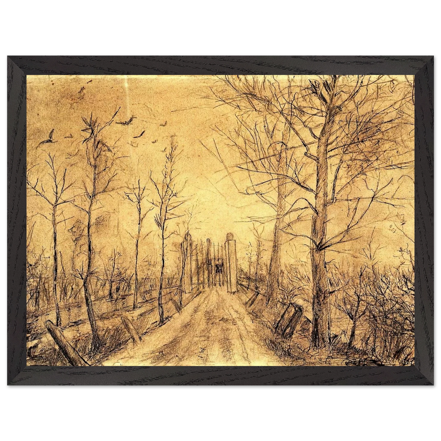 Driveway by Vincent van Gogh — Framed art print at Zephyeer