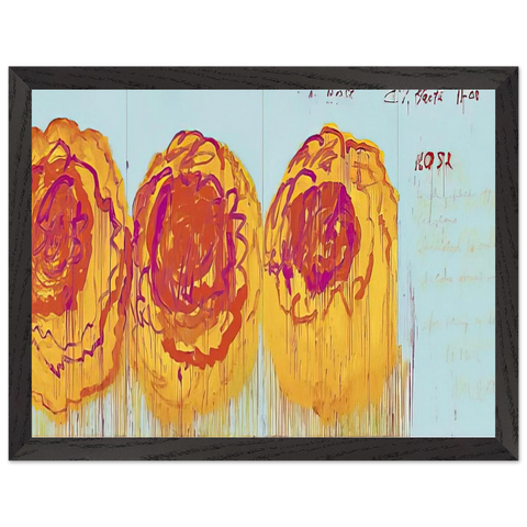 The Rose  I by Cy Twombly — Framed art print at Zephyeer