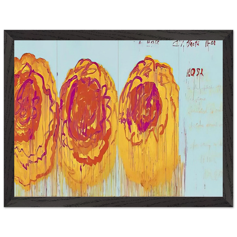 The Rose  I by Cy Twombly — Framed art print at Zephyeer