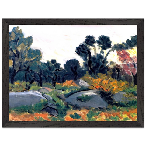 ROCKS IN THE VALLEE DU LOUP 1925 by Henri Matisse — Framed art print at Zephyeer