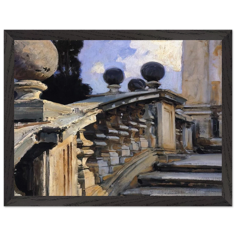 The Steps of the Church of S. S. Domenico-e-Siste in Rome by John Singer Sargent — Framed art print at Zephyeer
