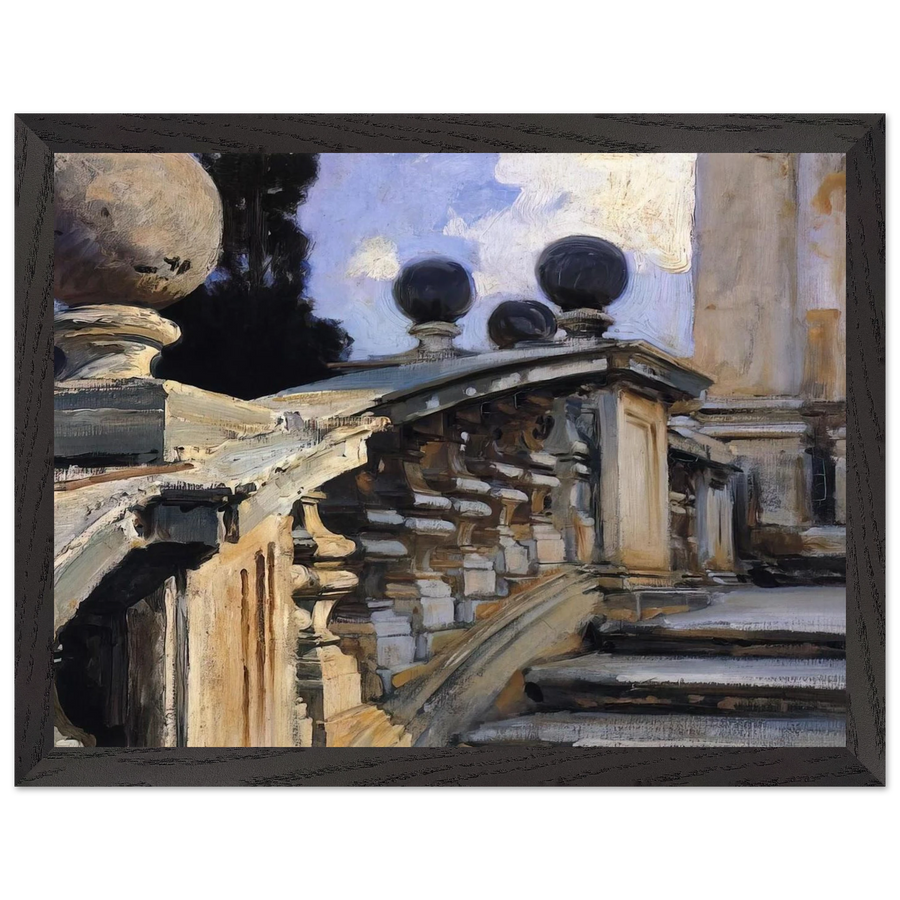 The Steps of the Church of S. S. Domenico-e-Siste in Rome by John Singer Sargent — Framed art print at Zephyeer