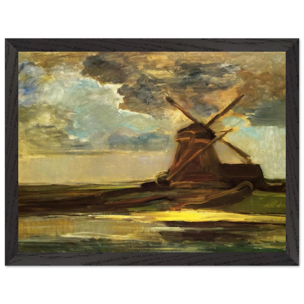 Windmill in the Gein by Piet Mondrian — Framed art print at Zephyeer