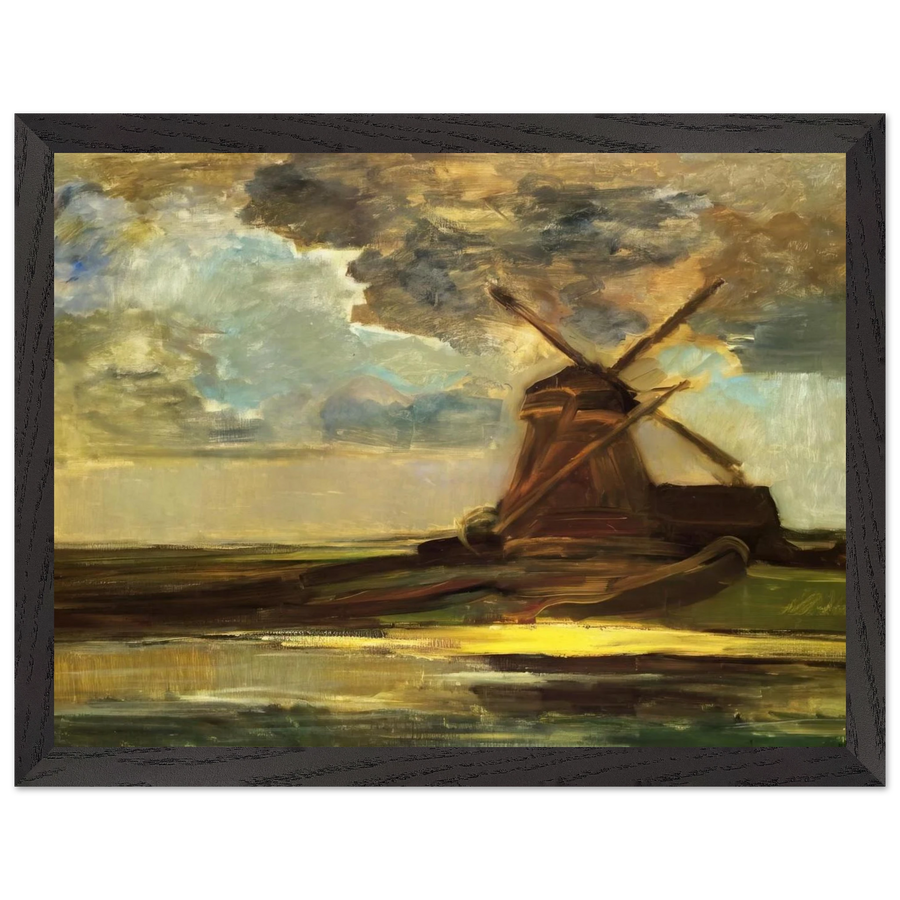 Windmill in the Gein by Piet Mondrian — Framed art print at Zephyeer