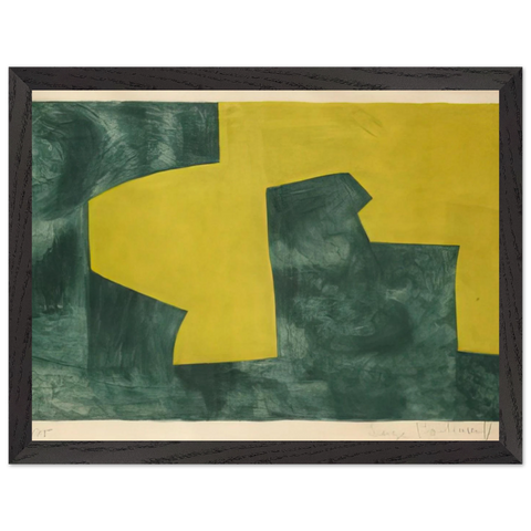Composition verte et jaune - 1966 by Serge Poliakoff — Framed art print at Zephyeer