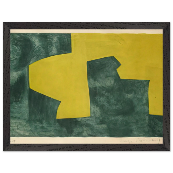 Composition verte et jaune - 1966 by Serge Poliakoff — Framed art print at Zephyeer