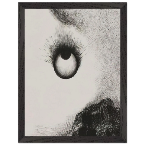 EVERYWHERE EYEBALLS ARE AFLAME 1888 by Odilon Redon — Framed art print at Zephyeer