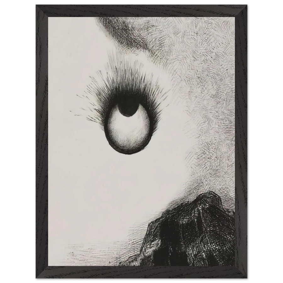 EVERYWHERE EYEBALLS ARE AFLAME 1888 by Odilon Redon — Framed art print at Zephyeer