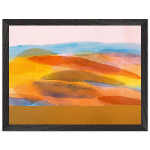 Golden Harvest - 1981 by Ronnie Landfield — Framed art print at Zephyeer