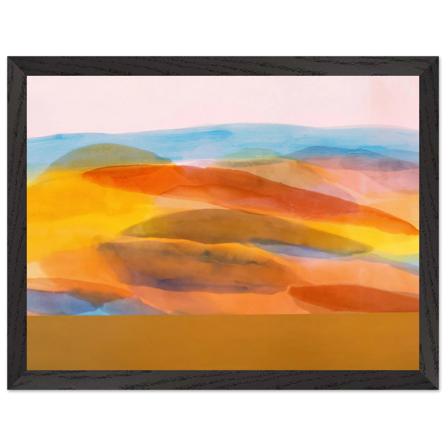 Golden Harvest - 1981 by Ronnie Landfield — Framed art print at Zephyeer