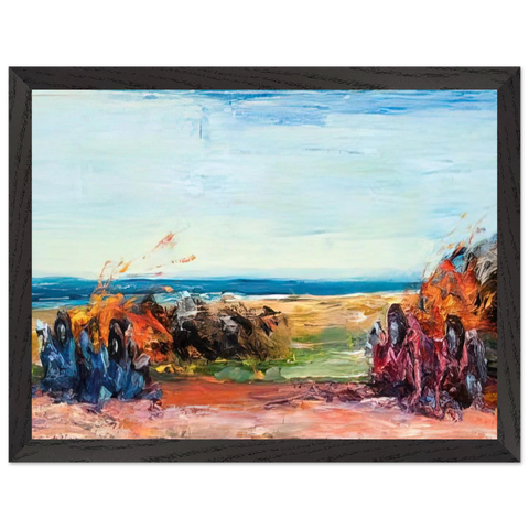 Car Crash Wipe Out on Pacific Coast Highway - 1984 by Carlos Almaraz — Framed art print at Zephyeer