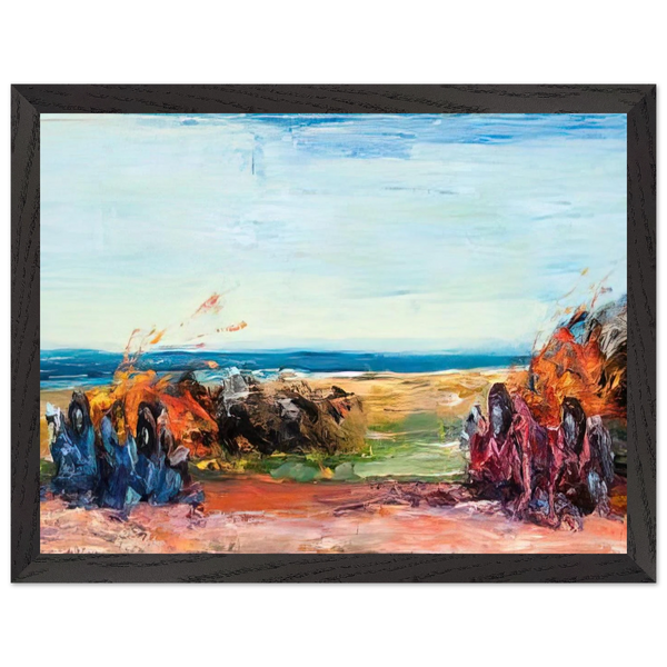 Car Crash Wipe Out on Pacific Coast Highway - 1984 by Carlos Almaraz — Framed art print at Zephyeer