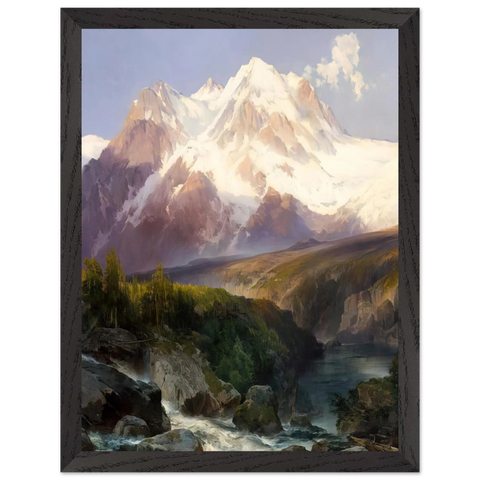 The Teton Range by Thomas Moran — Framed art print at Zephyeer