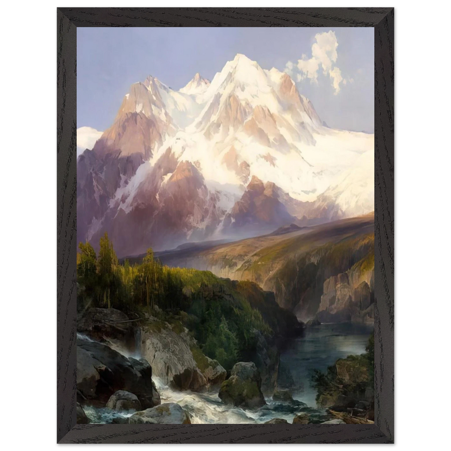 The Teton Range by Thomas Moran — Framed art print at Zephyeer