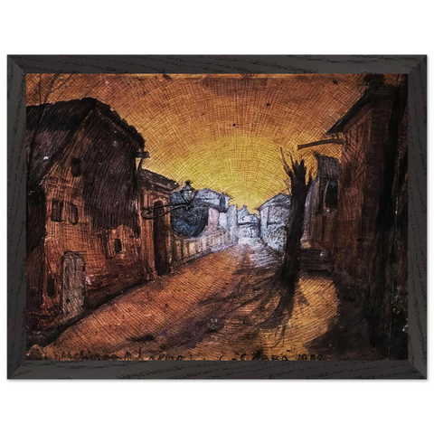 LA STRADA DI CASA 1900 by Carlo Carra — Framed art print at Zephyeer