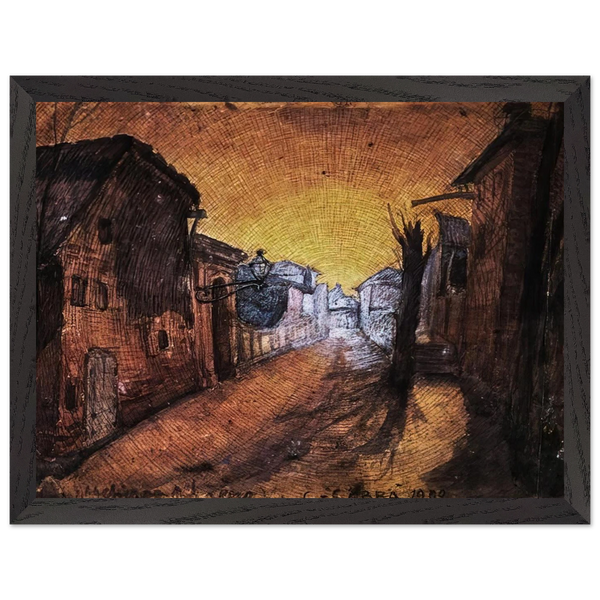 LA STRADA DI CASA 1900 by Carlo Carra — Framed art print at Zephyeer