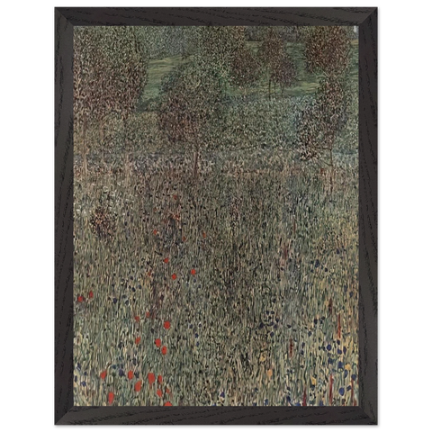 BLOOMING FIELD by Gustav Klimt — Framed art print at Zephyeer