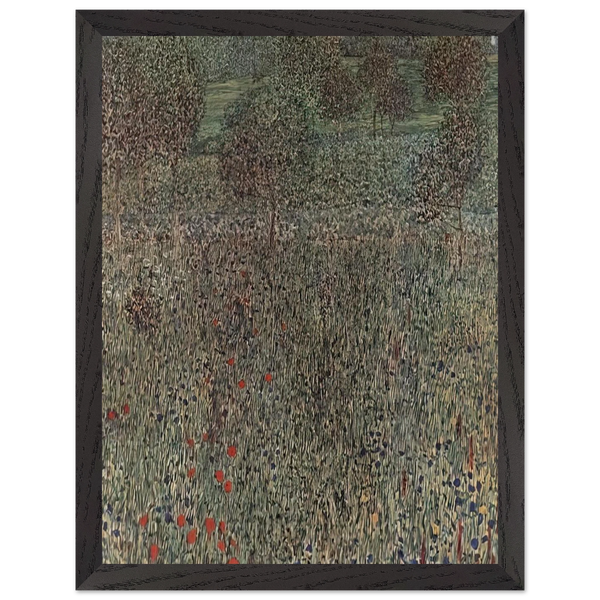 BLOOMING FIELD by Gustav Klimt — Framed art print at Zephyeer