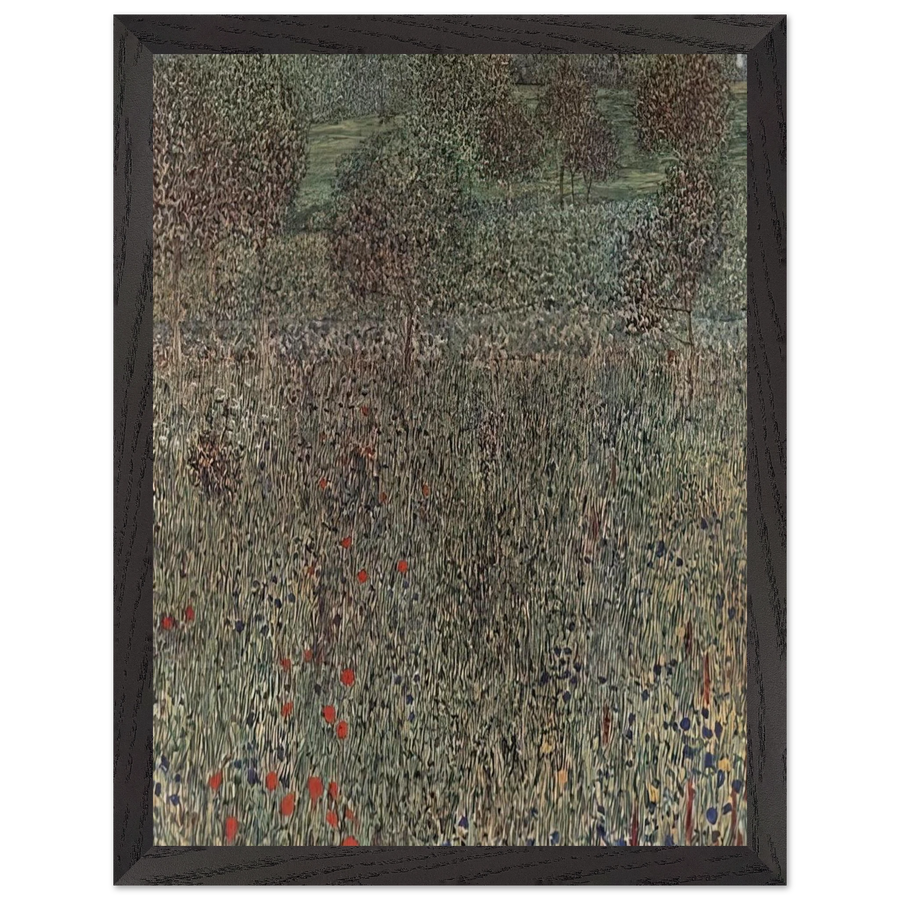 BLOOMING FIELD by Gustav Klimt — Framed art print at Zephyeer
