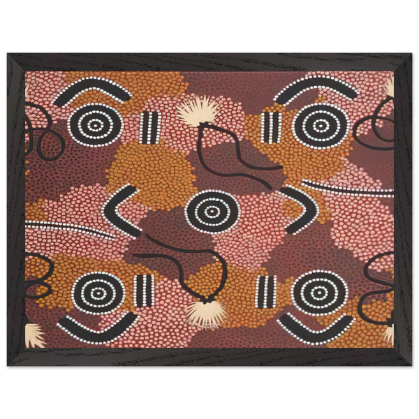 Bodypaint Designs - 1985 by Clifford Possum Tjapaltjarri — Framed art print at Zephyeer